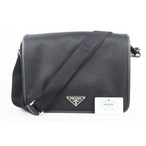 PRADA Messenger Shoulder Bag Black